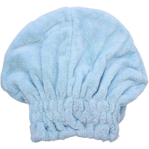 2-pack Mikrofiber Hårhanddukar, Superabsorberande Duschmössor, Snabbtorkande Hårbandana, Mjuk