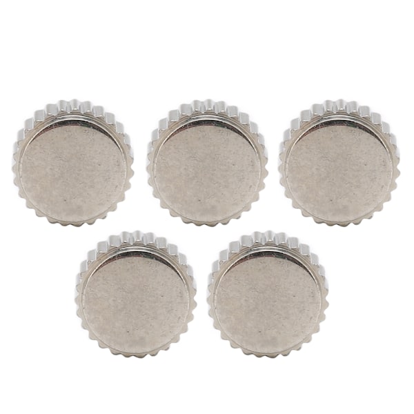 5 st klockkrondelar Bekväma stål Assorterade klockkrondelar för klockersättningstillbehör 7 mm / 0,28 tum