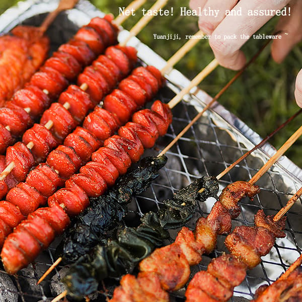 Engangsgrill Røykfri Piknik Kull Mini Engangsgrill