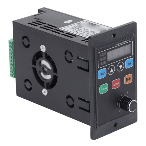 Frekvensomformer 1PH 176‑264V Inngang 3PH 0‑220V Utgang VFD 750W for Motorpumpe