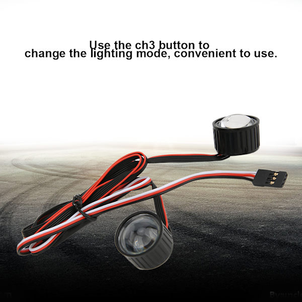 Ajovalot LED-valon osien lisävaruste sopii Wrangler 313 SCX10 90046 1/10 RC Car Vihreä Keltainen