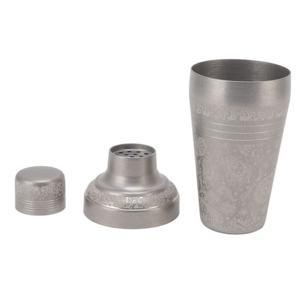 Cocktail Shaker Tåler Opvaskemaskine Rustfrit 304 Rustfrit Stål Bartender Drikkeblander til Bar Frosted Japansk Stil Gravering