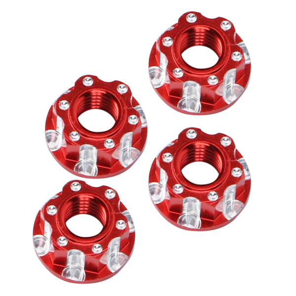 4 kpl M4 Carving kuusikulmamutterit alumiiniseos sopii HSP Sakura D3 D4 1/10 RC CarRed