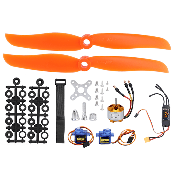2212 KV1400 Motor 40A XT60T ESC SG90 Servo 8060 Propeller Kit för RC Drone Aircraft FPV