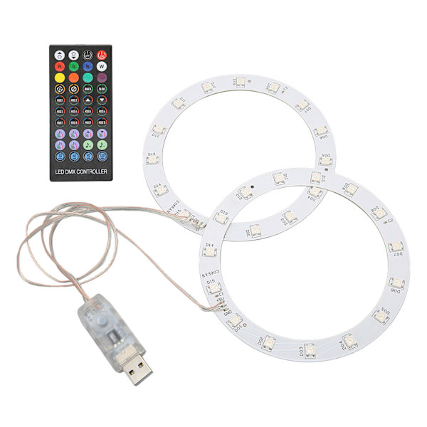 RGB LED Lysstripe Kit for PS5 Konsoll Synkroniser Musikk Spilllyd 8 Farger 400 Lyseffekter 3 Kontrollmetoder