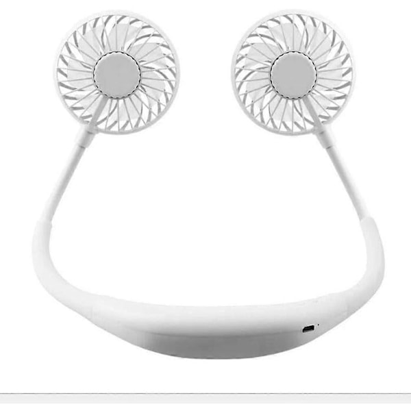 Håndfri Nakkeventilator Bærbar Lazy Opladning Lille Ventilator meget Velegnet Til Gåture, Camping, Etc.