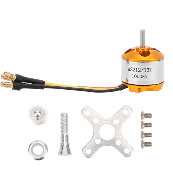 Professionell A2212 Outrunner Borstlös Motor Hög Effekt Motordelar för RC Quadcopter1000KV