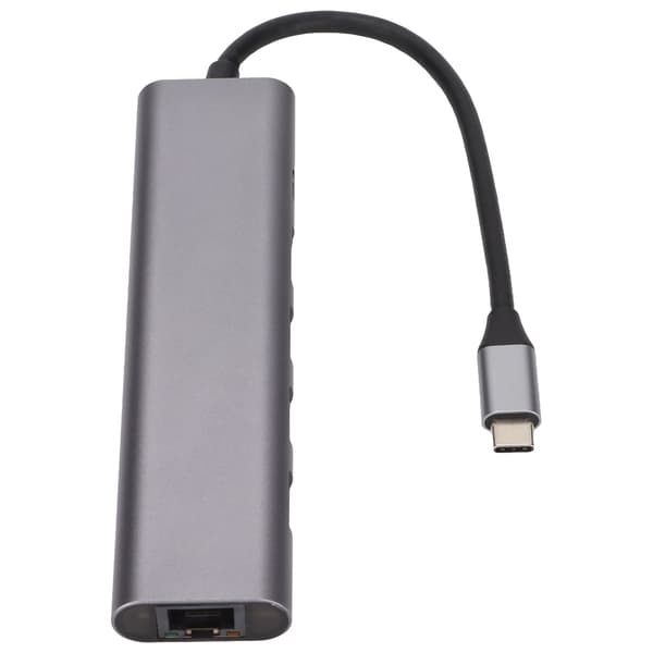 Dockningsstation 5 i 1 Typ C till High Definition Multimedia Interface USB-port 5 Gbps snabb överföringshubb