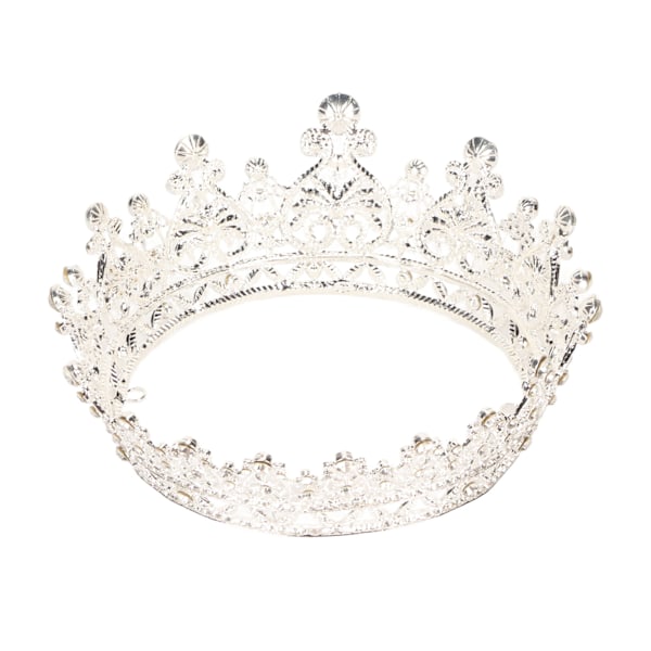 Elegant lettvekts mote krone hodebånd i metall med hårklips for bryllup