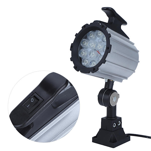12W 24V vanntett CNC-maskin 12LED arbeidslyslamper Kortarmsbelysning for industriverktøy