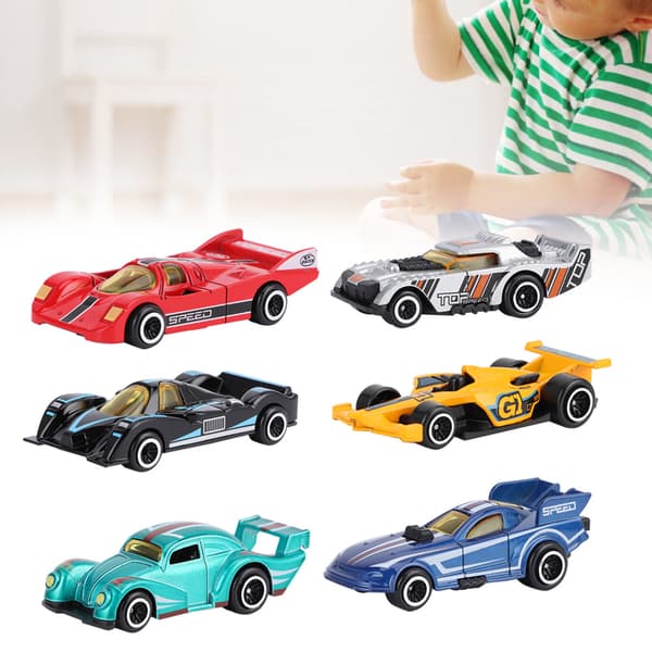 6 stk. 1:64 Ingeniør Bilmodel Legering Simulation Køretøj Bilmodel Børn Legetøj F Style