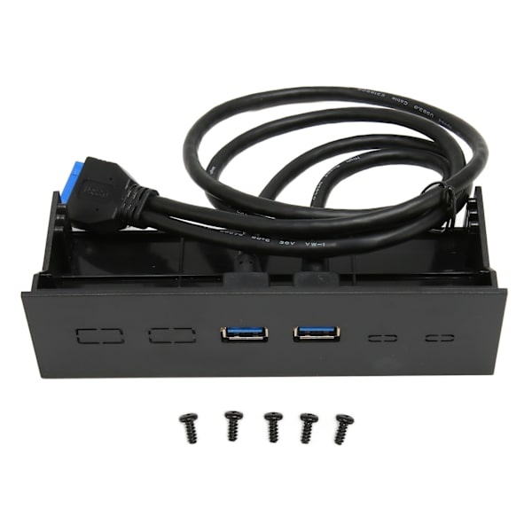 5,25 tommer frontpanel 2-ports USB-port Optisk drev Frontpanel USB 3,0 til 19 ben metal optisk drevbås til pc-computertaske