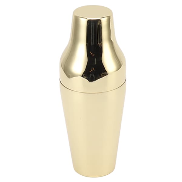 Drinkshaker i rustfritt stål, fransk stil, 2-delt Martini-mikser, drinkshaker for bar, hjem, camping, piknik, luksus gullfarge