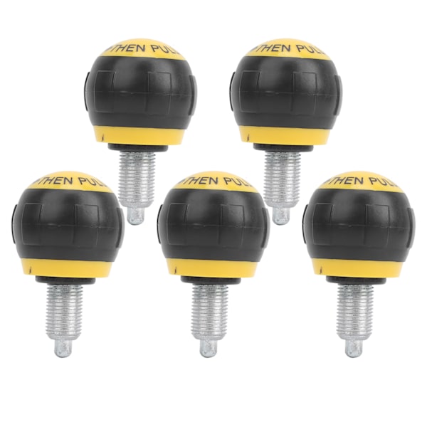 5 stk. 50x45mm Fitness Pop Pull Pin Knob Release Syntetisk Paphåndtag Træningsreservetilbehør M16Sort og gul