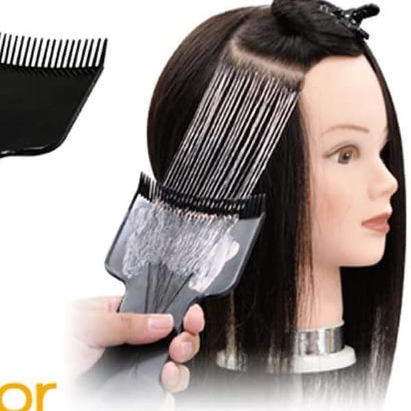 Hårfarvning Farvebørste Highlight Board Tint Kam Plade Salon Frisør Styling Værktøjer