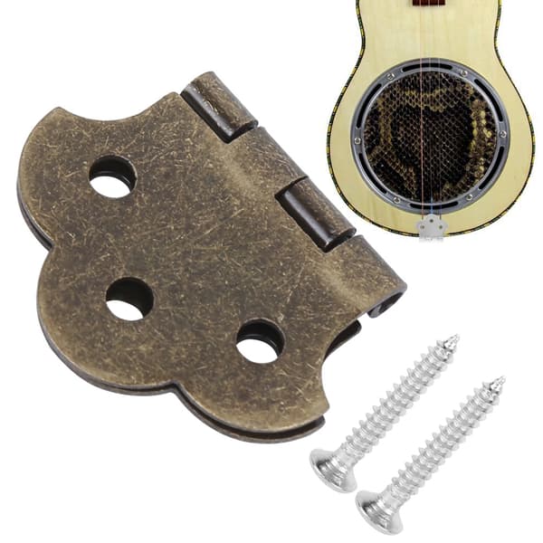 Metall Gitarr Stall Musikinstrument Verktyg Brons Lättvikt för 3-Strängars Cigar Box Gitarrer