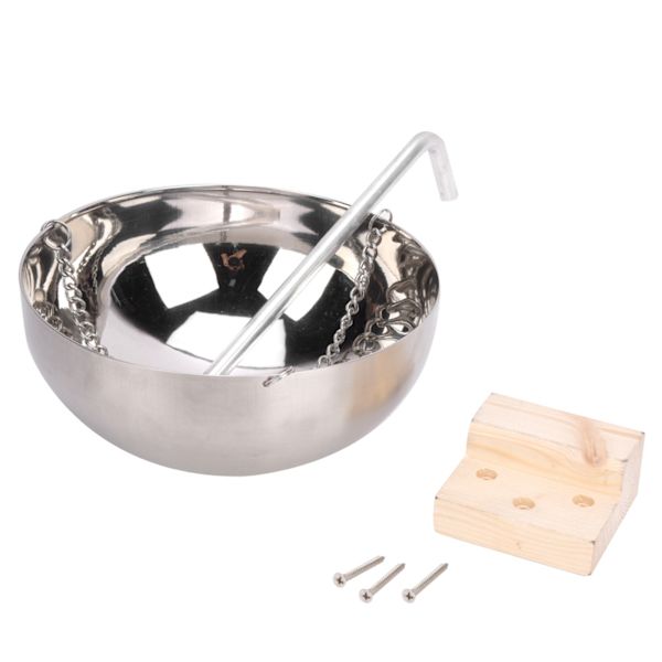 20 cm rustfrit stål sauna aromaterapi skål æterisk olieholder sauna rum tilbehør