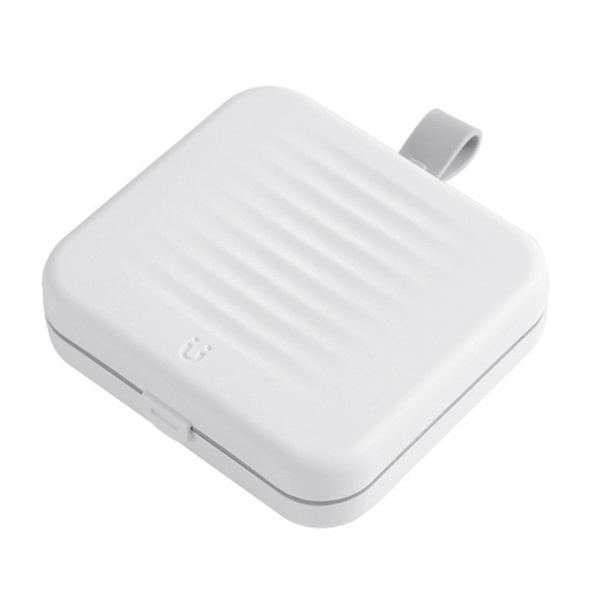 Magnetisk sug sybox bärbar liten dubbelskiktad magnetisk sybox kit för hem sovsal resor vit