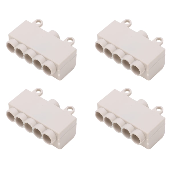 4st ZK 516 Splitter Wire Connector 1 till 5 1000V 80A Mässingsledare High Power Inline Terminal Block för taklampa