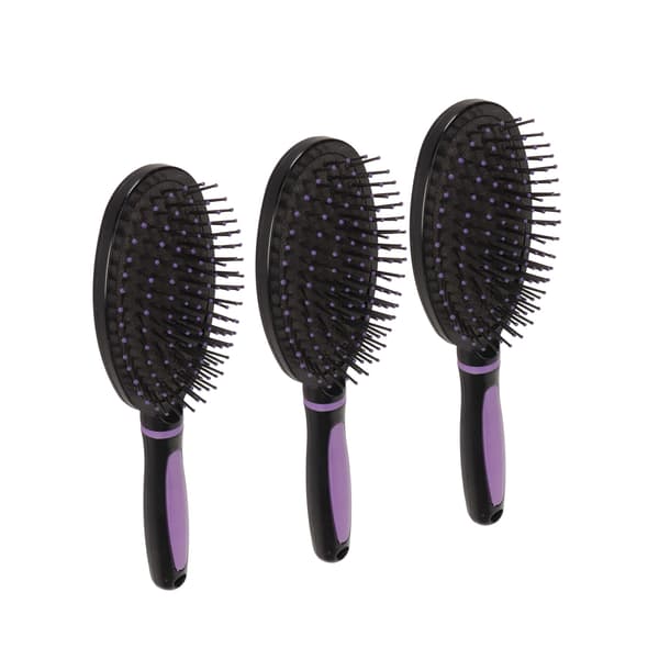3 stk. Oval Hår Toupere Kam Hovedbundsmassage Styling Stor Plade Luft Pude Børste Kam til Husholdning