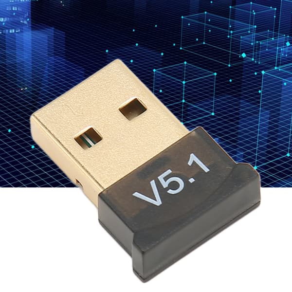 USB BT Adapter ABS Sort V5.1 Version Driverfri Bred Dækning Bærbar Trådløs BT 5.1 Adapter til Hjemmevirksomhed