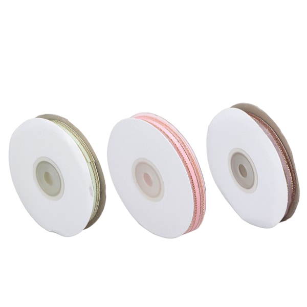 4 st 9 mm transparent chiffongband i polyester, dekorativt band för presentinslagning