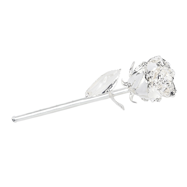 Ejoyous 24K guld folie Trim Rose gave til hende, Gold Silver Rose Gold Plating Rose