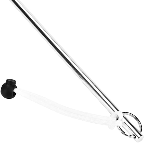Aluminiumlegering Scuba Diving Støymaker Stick Rod Pointer med Fallskjerm Lanyard (Sølv)