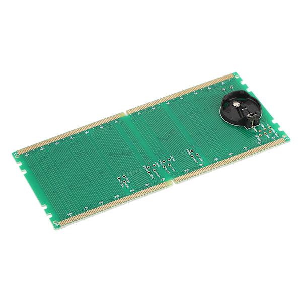DDR5 RAM-hukommelsesspor-testkort med LED-lys, bærbar til PC-hovedkort RAM-hukommelsesvedligeholdelse, grøn
