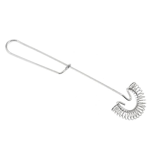Mini Vispset i Rostfritt Stål, Platt Fjäderäggvisp, Mjölkmixer, 10 Tum, 4 Stycken