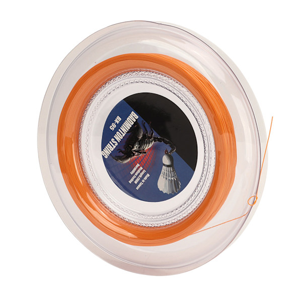 POWERTI Badminton Ketsjer Streng Høj Elasticitet Slidstærk Resin Fiber Udskiftningslinje til Reparation Orange