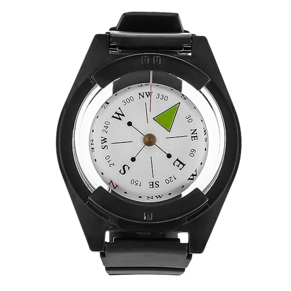 Outdoor Mini Kevyt Rannekello ABS Compass -kumikellonauhatyökalu