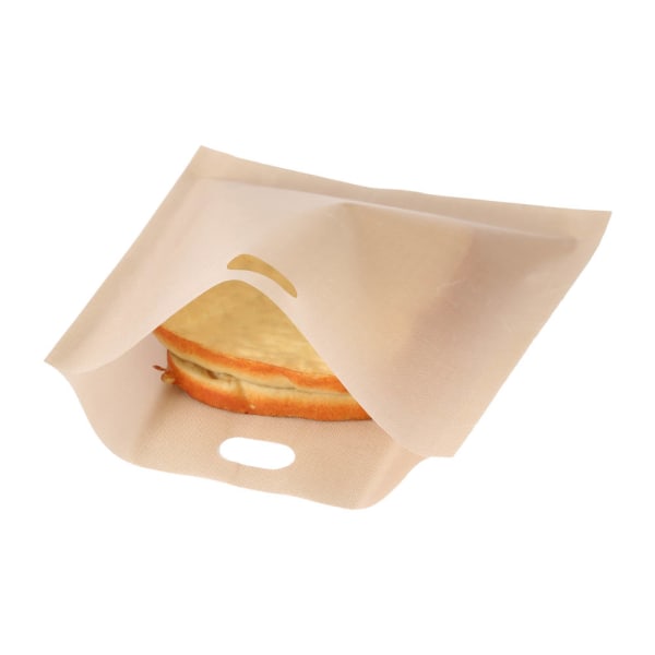 Gjenbrukbare non-stick-belagte glassfibermikrobølgeoppvarming brødrister Sandwichposer (16*16,5 cm)