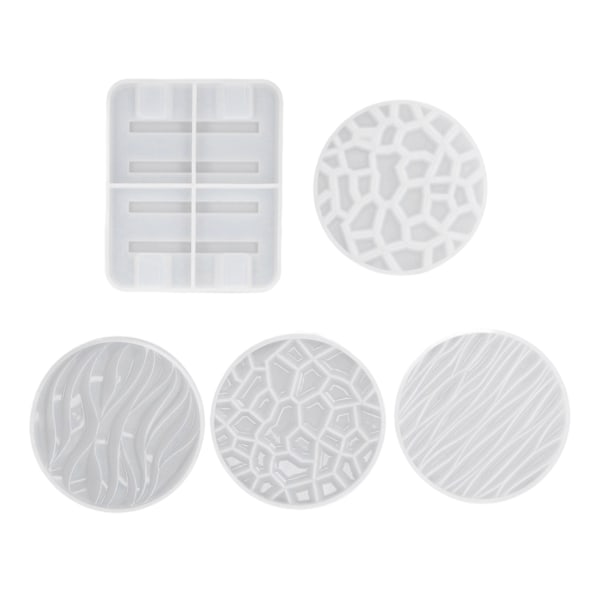 Silikonform Unik 3D Bølgedesign Utsøkt Vakker Holdbar Gjenbrukbar Form for DIY-skåler