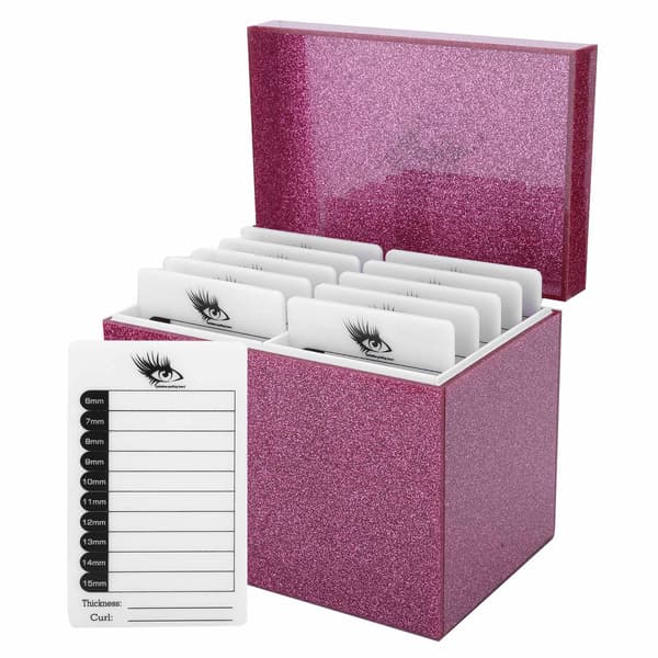 Akryl Øjenvippe Opbevaringsboks 10 Lag Øjenvippe Opbevaringsboks Display Makeup Organizer