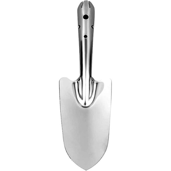 Blomsterspade Hagearbeid for Omplanter Universalspade for Planting og Omplanting i Hagen og på Balkongen 27X8cm Sølv