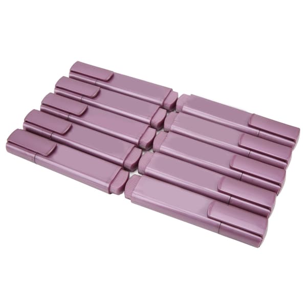 10 stk. overstregningstuscher Cool Glitter Pastel Metallic Lilla Overstregningstusch Uparfumerede Markører til Studerende