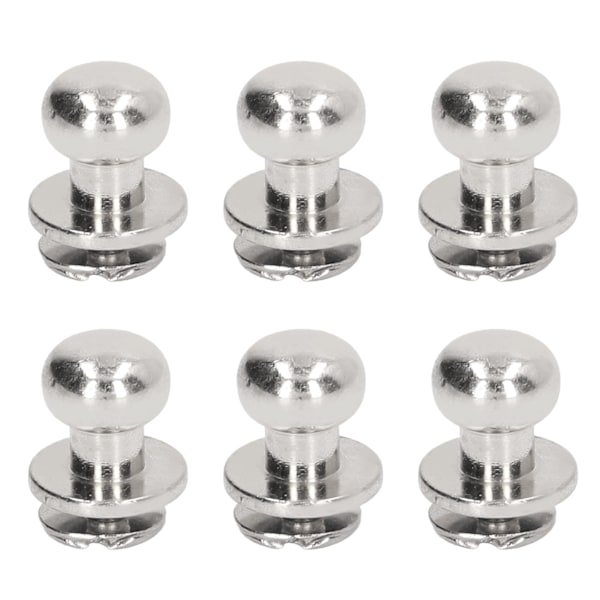 200 set Monk-nitar med hög glans, slätare 10x8 mm, utsökt utförande, läderhantverk, gör-det-själv-tillbehör för gör-det-själv-kläder, väskor, silver