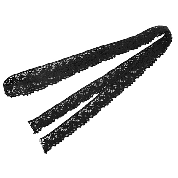 Spetsband DIY-klippning elegant stil rena mönster quiltade tillbehör för julbröllopsdekoration svart