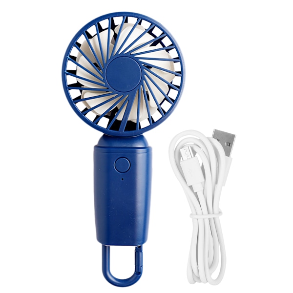 Double Leaf Blade Hook Fan Portable Handheld Base Fan USB Charging for Home Office Outdoor