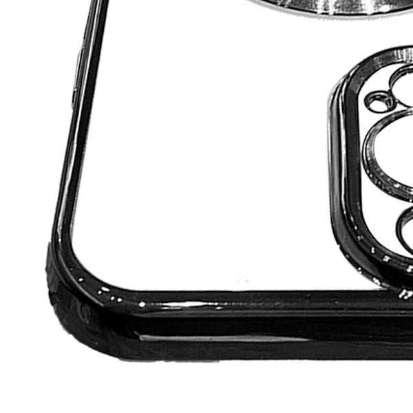 Puhelimen suojakotelo Muodikkaasti sähköpinnoitettu Magneettinen imu Täysin peitetty Iskunkestävä Puhelimen suojakotelo IPhonelle Musta IPhone13Prolle