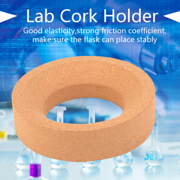Laboratorie syntetisk kork ringholder for rundbunnet kolbe (120 mm)