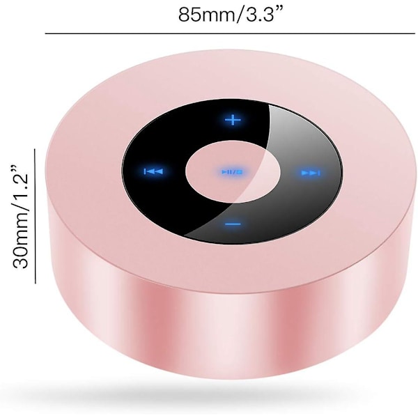 Bärbar Bluetooth-högtalare, Mini Bluetooth-högtalare (Rosa)
