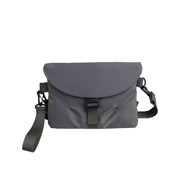 Messenger Bag Stor Kapacitet Enkel Kombination Unisex Casual Messenger Bag Axelväska för Resor Ljusgrå