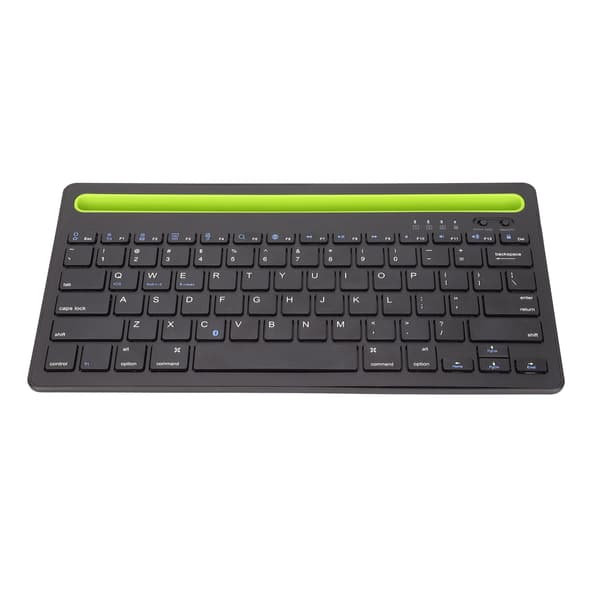 Monilaitteinen Bluetooth-näppäimistö, ladattava langaton näppäimistö integroidulla telineellä MacBookille, Androidille ja Windowsille