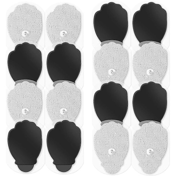 Easy@home TENS Maskin Pads 16 2\"x3\" Återanvändbara Självhäftande Elektrod TENS Pads Ersättning för TENS Elektronisk Puls Massager i Handform