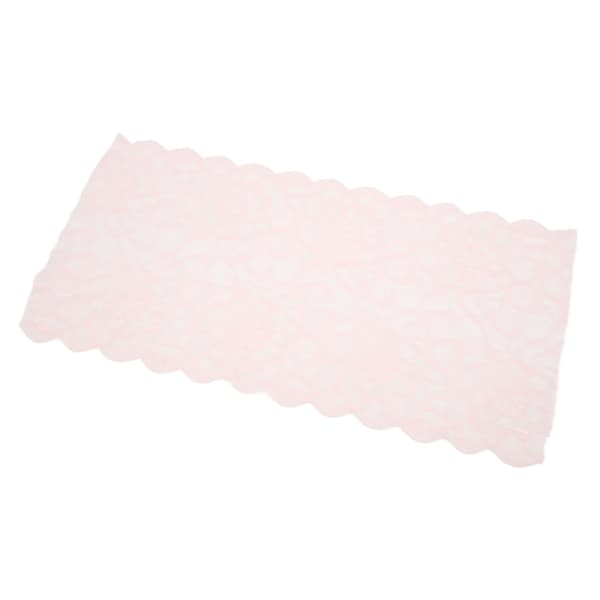 Spetsband 10 Yards 23cm Bredd Dekorativ Elegant Spetskant för Presentförpackning Brudkläder Broderidekoration Rosa