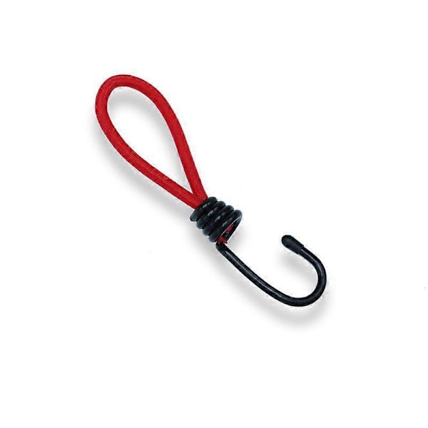 12 stk. Rød Bungee Krog, Bungee Krog Bungee Snore Camping med Krog, Bungee Strop til Presenninger 15,4 cm