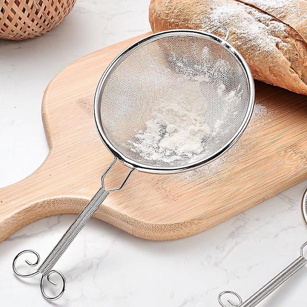 Rustfrit Stål Te-si  med Ske - 10cm