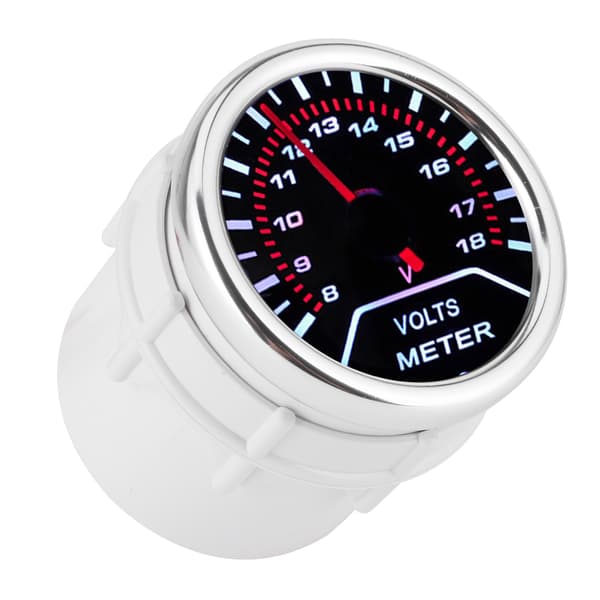 Universal Voltmeter med viser, spenningsmåler 52mm bilinstrument